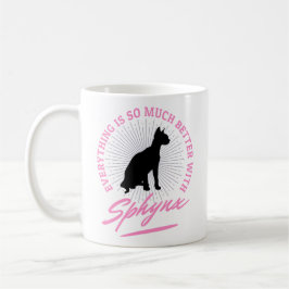 Sphynx Katt Älskare Kaffe Mugg