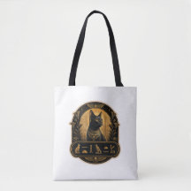 Sphynx Katt Canvas Väsk Egyptisk Estetik