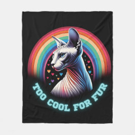 Sphynx Katt För Cool Roligt Citat Fleecefilt