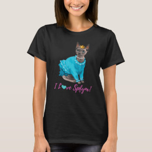 Sphynx-katt för sfäroxhynx, hårlösa hölje, Uni T Shirt