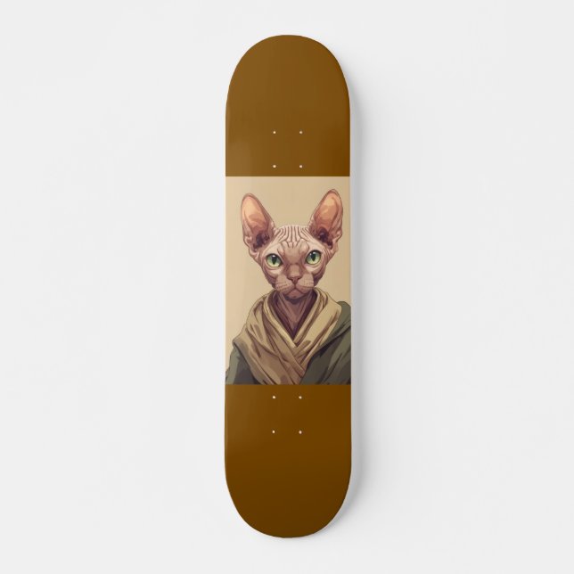 SPHYNX katt Hårfri katt Skateboard (Framsida)