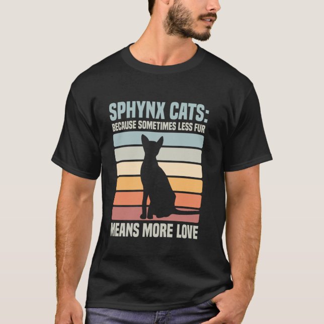 Sphynx Katt Husdjur T Shirt (Framsida)