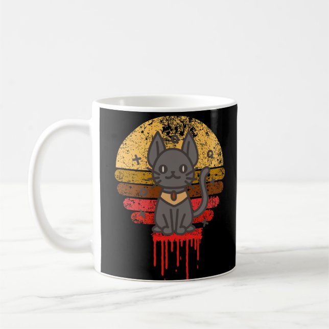 sphynx-katt kaffemugg (Vänster)