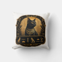 Sphynx Katt Kuddde Forntida Egyptisk Dekoration