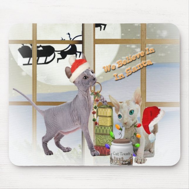 Sphynx katt Mousepads Musmatta (Framsidan)