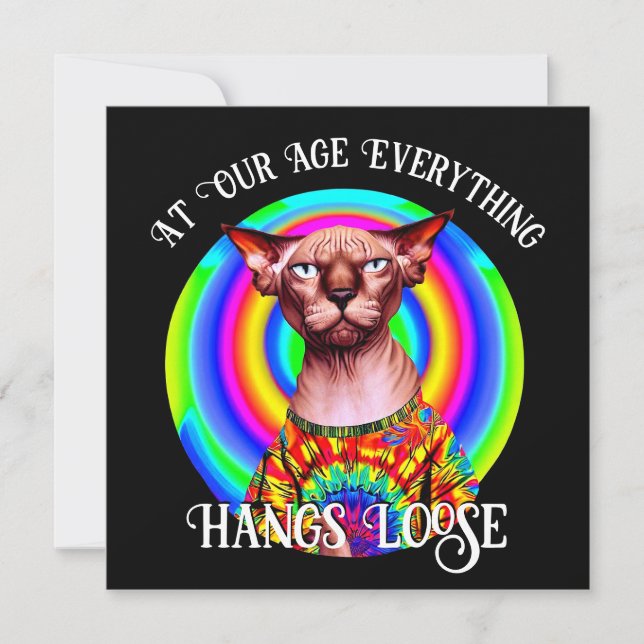 Sphynx-katt över Backe-födelsedagen (Framsida)