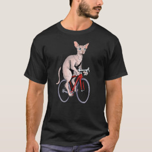 Sphynx katt Ridcykel Söt Biker Cyklist T Shirt