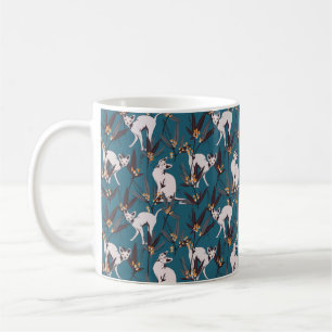 sphynx katt roliga barn mönster kaffemugg