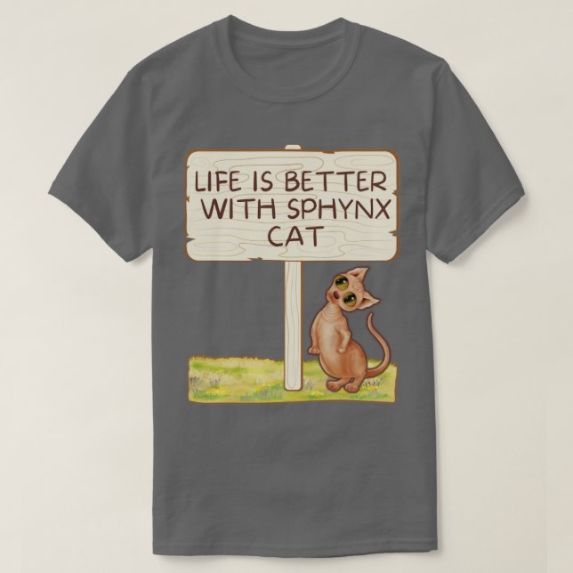 sphynx-katt t shirt (Design framsida)
