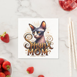 Sphynx kattmamma pappersservett