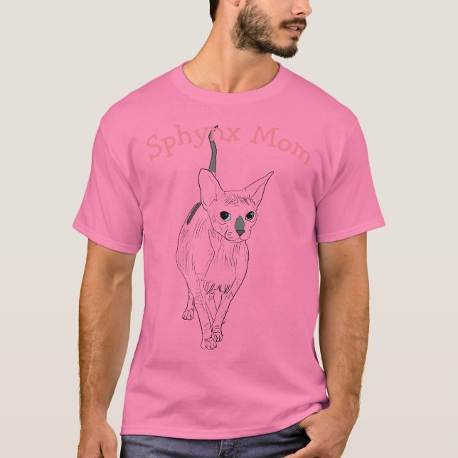 Sphynx kattungemamma tee shirt (Framsida)