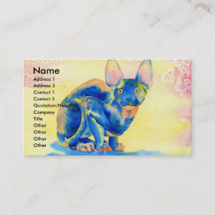 Sphynx kattvisitkortar visitkort