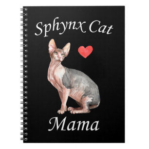 Sphynx Mamma Cat Lover Pet Mor Anteckningsbok