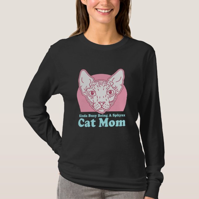 Sphynx Mamma Cat Mamma Hairless Cat Owner Sphynx T Shirt (Framsida)