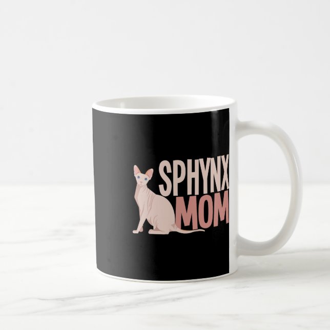 Sphynx Mamma Cat Sphinx Hairless Cat Owner Kaffemugg (Höger)