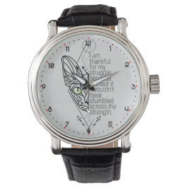 😻 Sphynx med visdom Armbandsur