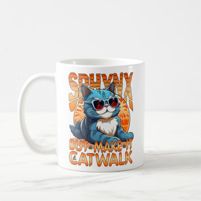 Sphynx, men gör den till Catwaldo Kaffemugg (Vänster)