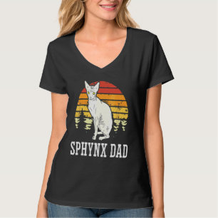 Sphynx Pappa  Katt  Hårfri Katt Kittel T Shirt