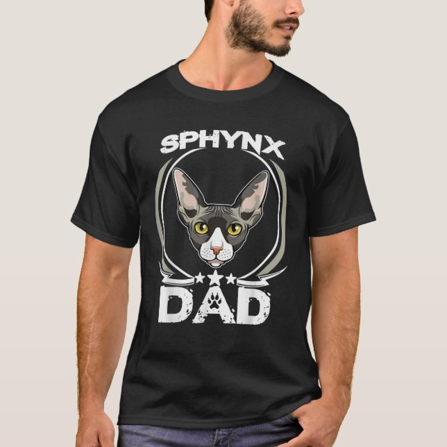Sphynx Pappa Shirt for Cat Owners Coola Far Day T Shirt (Framsida)