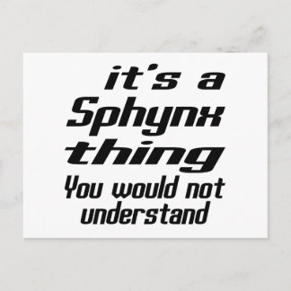 Sphynx Sak-design Vykort