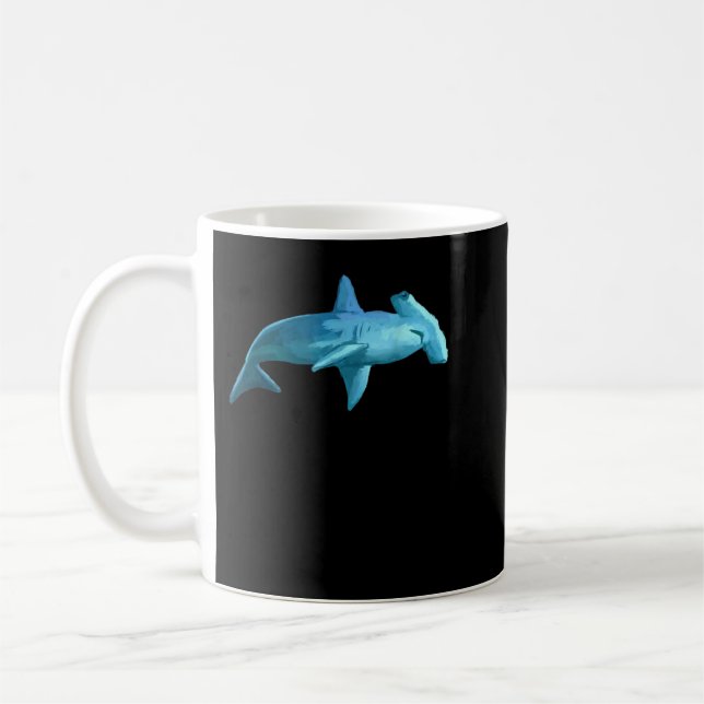 Sphyrna Hammerhead Shark T Shirt Tshirte Kaffemugg (Vänster)
