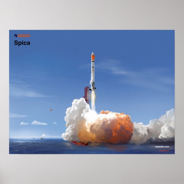 Spica-uppskjutning Poster (Framsidan)