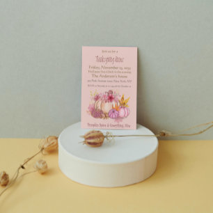 Spice and Nice Rosa Pumpkin Thanksgiving Dinner Inbjudningar