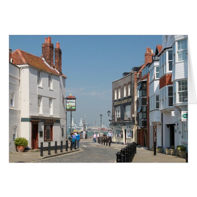 Spice Island - Portsmouth Hälsningskort (Framsidan Horizontal)