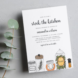 Spice Rack Kitchen Inbjudningskort för möhippan