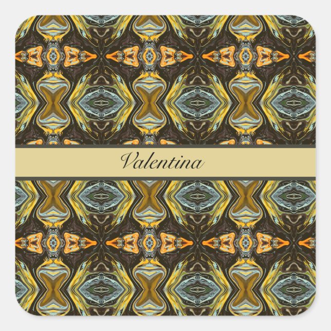 Spice Road Fyrkantigt Klistermärke (Framsida)