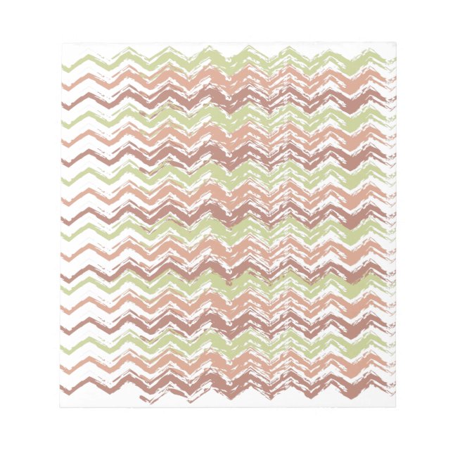 Spice Scribble Chevron ZigZag Anteckningsblock (Framsida)
