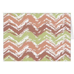 Spice Scribble Chevron ZigZag Hälsningskort