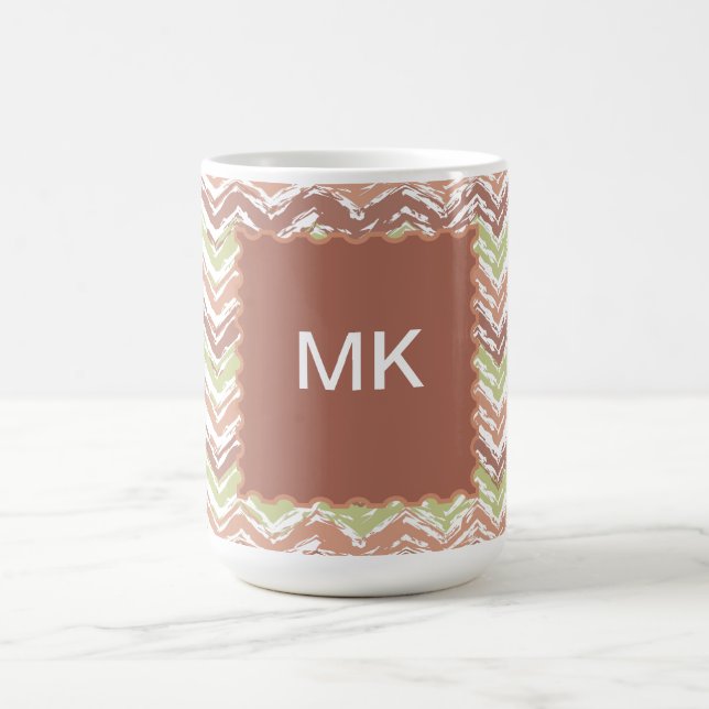 Spice Scribble Chevron ZigZag Kaffemugg (Center)