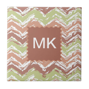 Spice Scribble Chevron ZigZag Kakelplatta