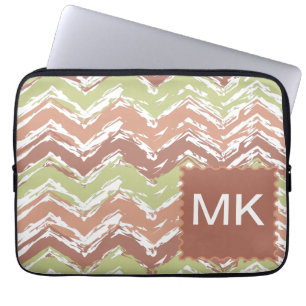 Spice Scribble Chevron ZigZag Laptop Fodral