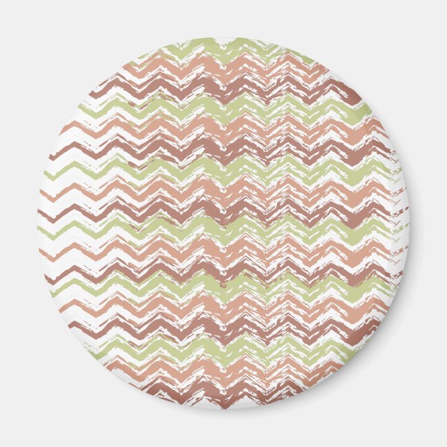 Spice Scribble Chevron ZigZag Magnet (Framsidan)