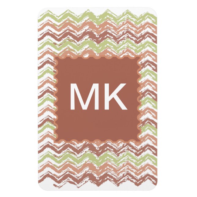 Spice Scribble Chevron ZigZag Magnet (Vertikal)