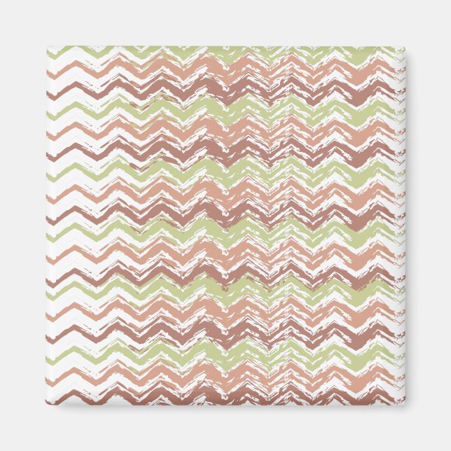 Spice Scribble Chevron ZigZag Magnet (Framsidan)