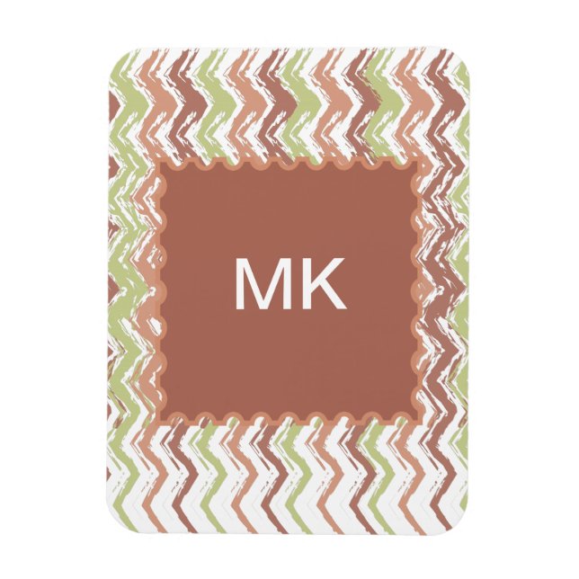 Spice Scribble Chevron ZigZag Magnet (Vertikal)