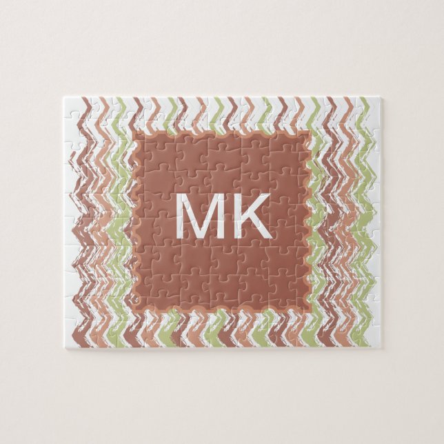 Spice Scribble Chevron ZigZag Pussel (Horisontell)