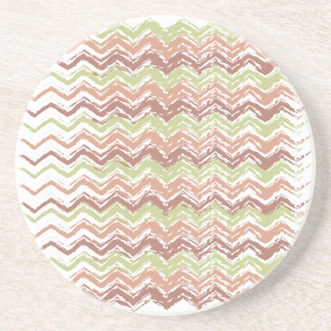 Spice Scribble Chevron ZigZag Underlägg Sandsten (Framsidan)