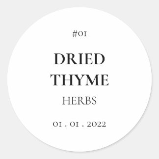 Spice Seasoning Herb Pantry Modern etikett