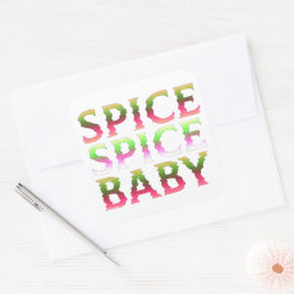 SPICE SPICE BABY lustig thanksgiving-gåva Fyrkantigt Klistermärke