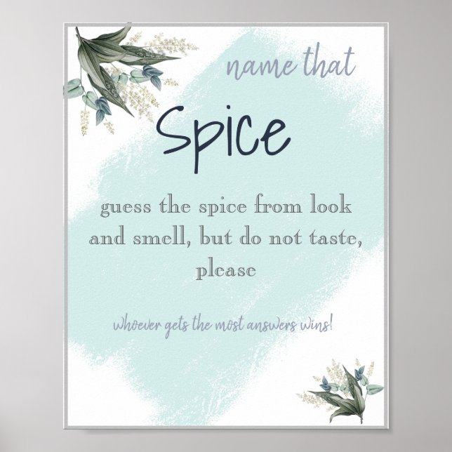 "Spice Up: Namn that Spice Möhippa Game" Poster (Framsidan)
