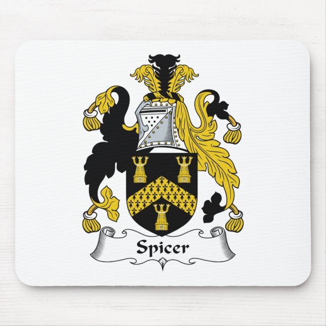 Spicer familjvapensköld musmatta (Framsidan)
