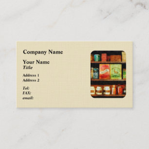Spices on Shelf Visitkort