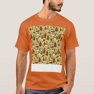 Spices Seamless Mönster Seasoning Örter Burk Indie T Shirt