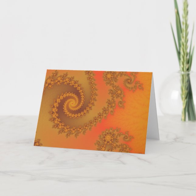 Spicey spontar hälsningkortet kort (Framsida)