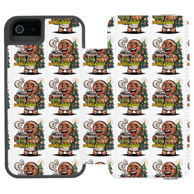 Spicy and Caffeinated Incipio iPhone Wallet Skal (Folio Öppen)