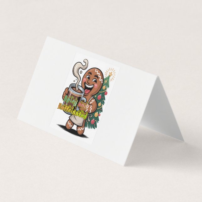 Spicy and Caffeinated Visitkort (Framsida)